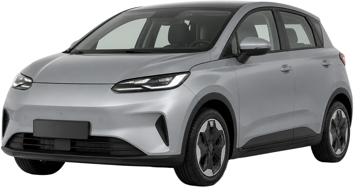 BYD Seagull compact electric hatchback, front three-quarter view